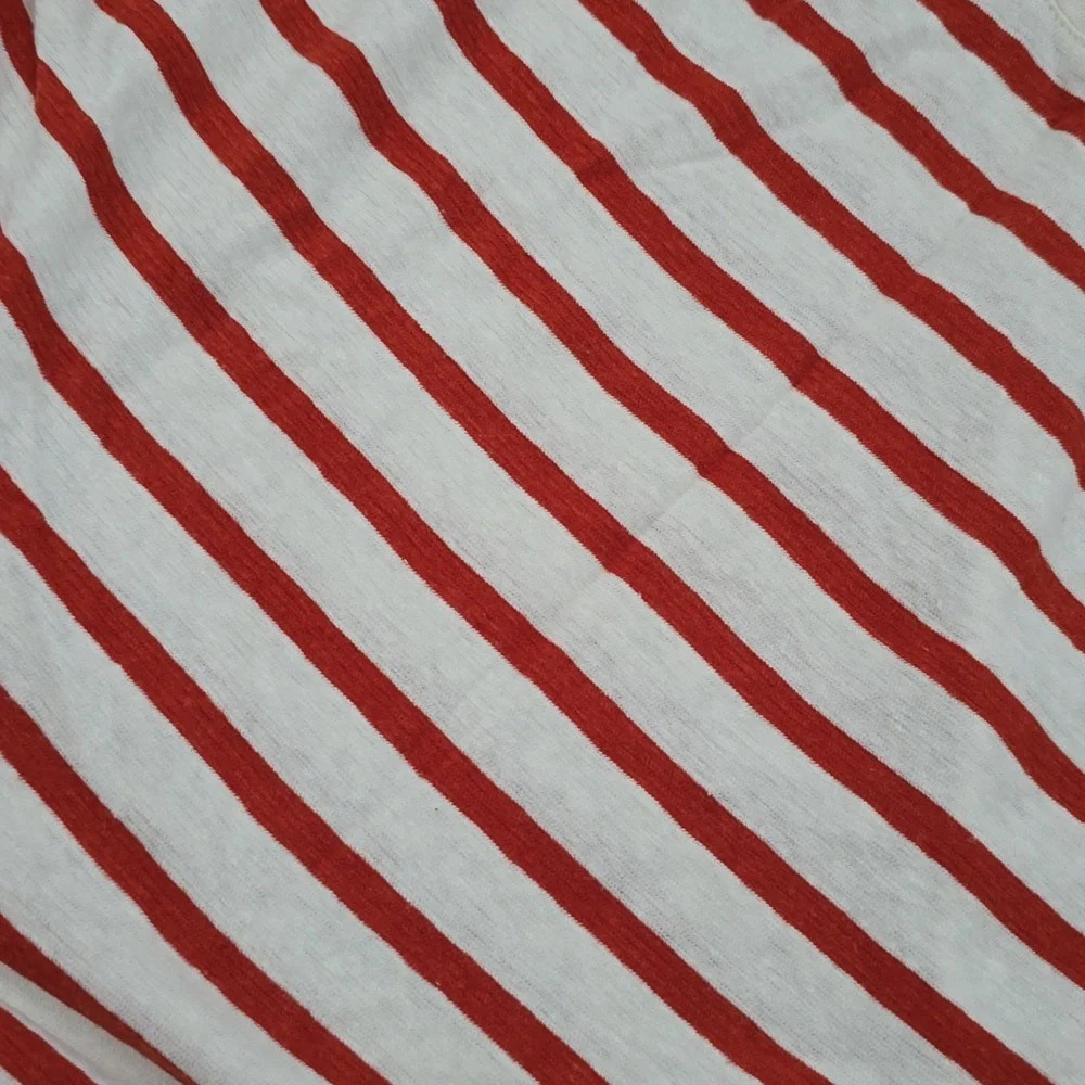 MADEWELL-Rust and White Striped Long Sleeve Shirt - Picture 9 of 10